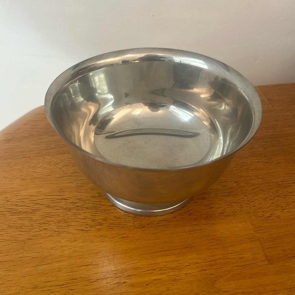 Pewter Bowl by Stieff 6 inch